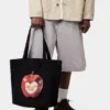 Borsa tote in tela con grafica Borsa tote in tela con grafica