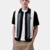 Camicia a maniche corte in maglia a righe Mello Camicia a maniche corte in maglia a righe Mello