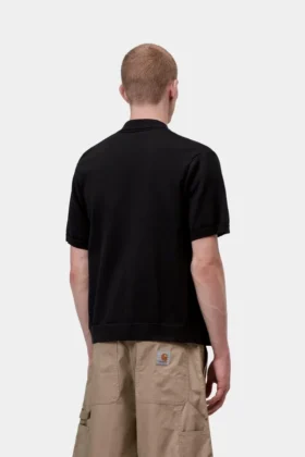 Camicia a maniche corte in maglia a righe Mello