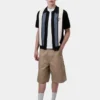 Camicia a maniche corte in maglia a righe Mello Camicia a maniche corte in maglia a righe Mello