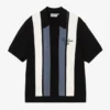Camicia a maniche corte in maglia a righe Mello Camicia a maniche corte in maglia a righe Mello