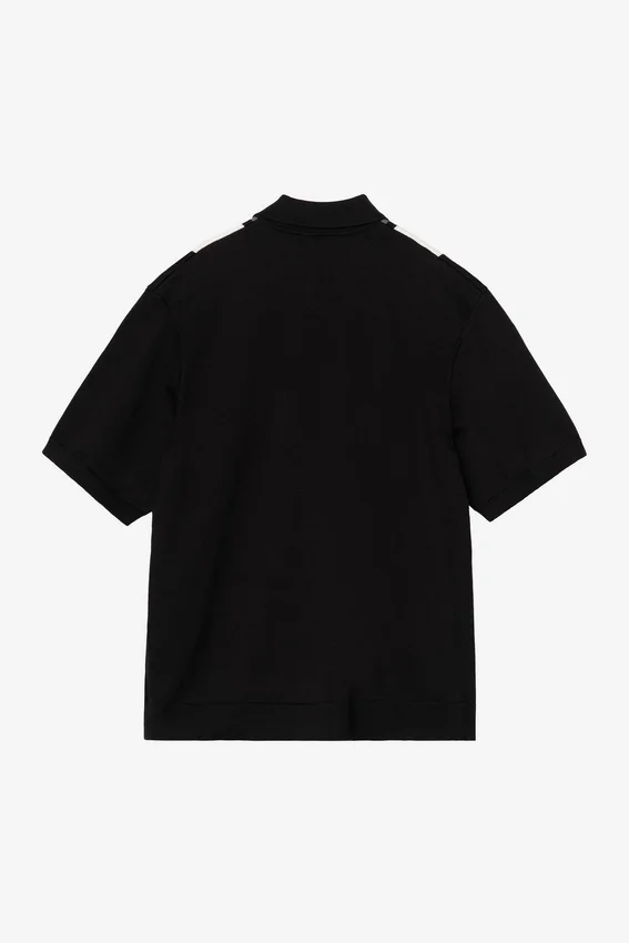 Camicia a maniche corte in maglia a righe Mello Camicia a maniche corte in maglia a righe Mello