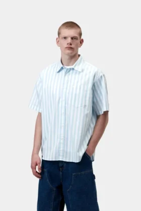 Camicia a maniche corte Royce Stripe