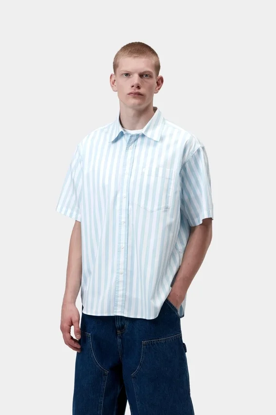 Camicia a maniche corte Royce Stripe Camicia a maniche corte Royce Stripe