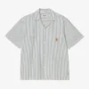 Camicia a righe Leavel a maniche corte