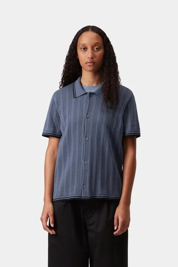 Camicia da donna a maniche corte in maglia Ramsey in pantaloncini Camicia da donna a maniche corte in maglia Ramsey in pantaloncini