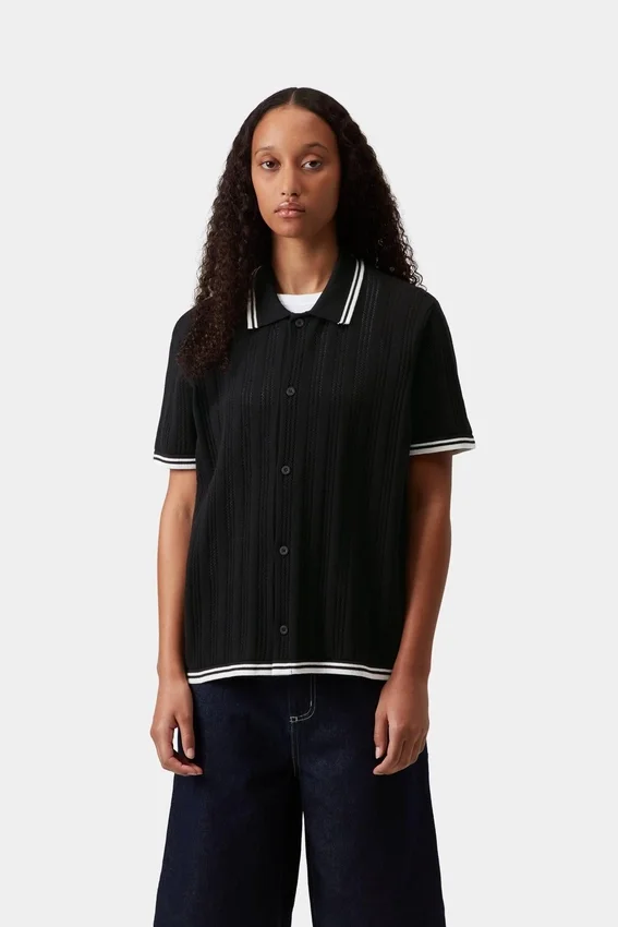 Camicia da donna a maniche corte in maglia Ramsey in pantaloncini Camicia da donna a maniche corte in maglia Ramsey in pantaloncini