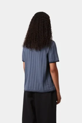 Camicia da donna a maniche corte in maglia Ramsey in pantaloncini