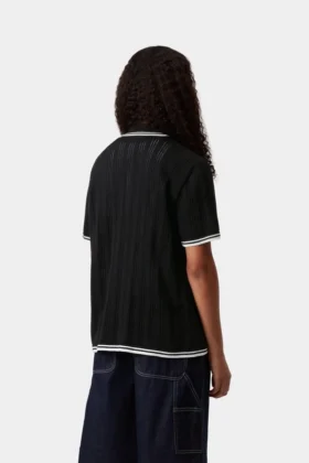 Camicia da donna a maniche corte in maglia Ramsey in pantaloncini