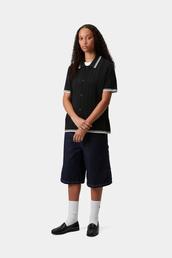 Camicia da donna a maniche corte in maglia Ramsey in pantaloncini Camicia da donna a maniche corte in maglia Ramsey in pantaloncini