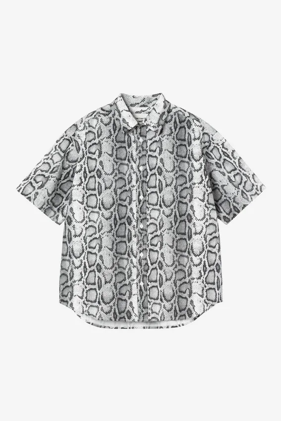 Camicia da donna a maniche corte Snake Camo in pantaloncini Camicia da donna a maniche corte Snake Camo in pantaloncini