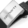 Cintura con fibbia a clip cromata Cintura con fibbia a clip cromata