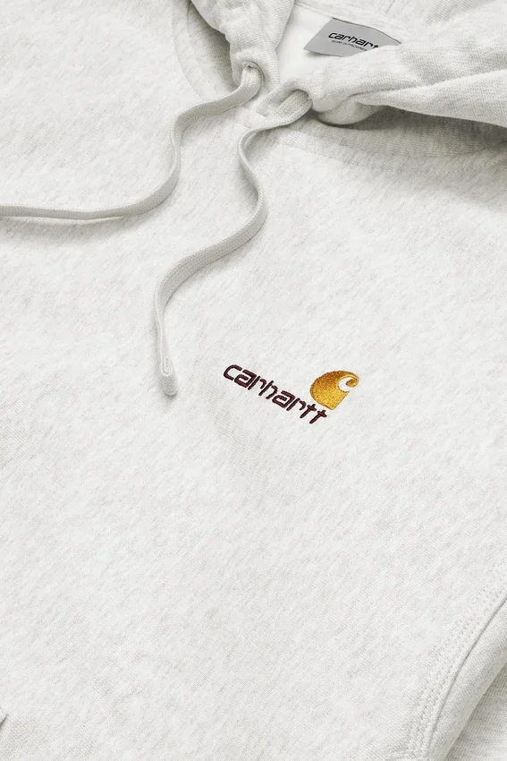 Felpa con cappuccio e scritta “American Script” Felpa con cappuccio e scritta “American Script”