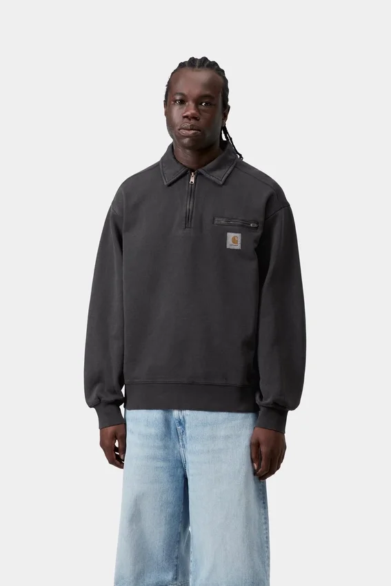 Felpa Detroit con mezza zip Felpa Detroit con mezza zip