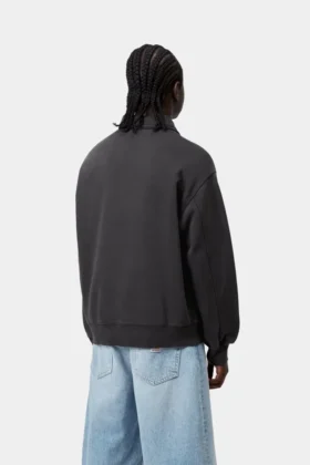 Felpa Detroit con mezza zip