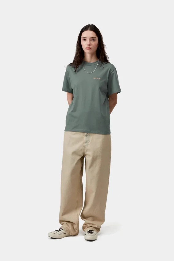 Maglietta da donna con ricamo Script Maglietta da donna con ricamo Script