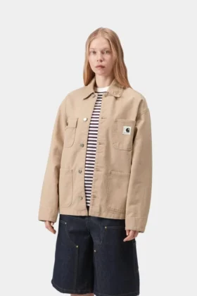 Michigan Coat da donna (primavera) – Tela color pietra
