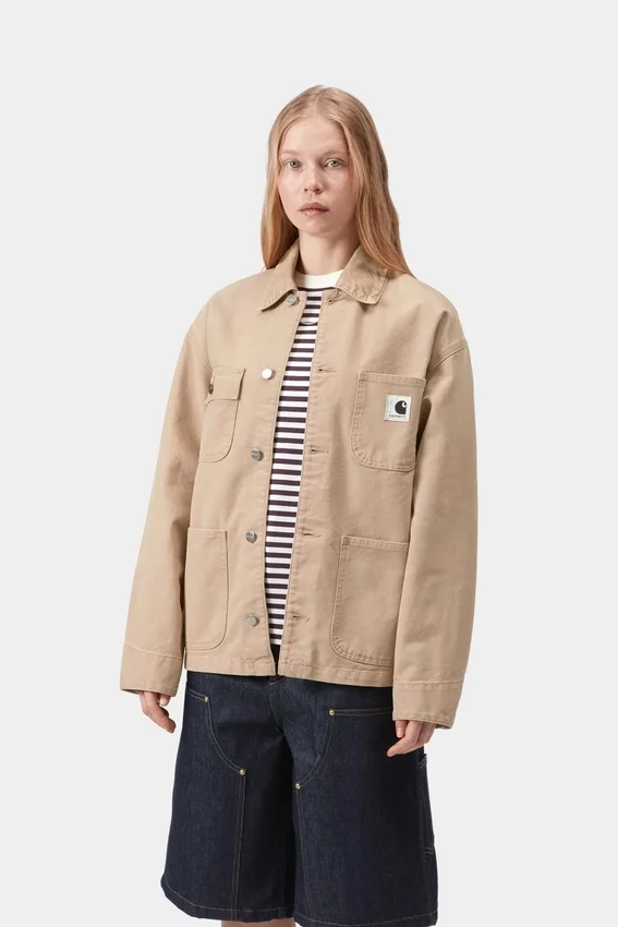 Michigan Coat da donna (primavera) – Tela color pietra Michigan Coat da donna (primavera) – Tela color pietra