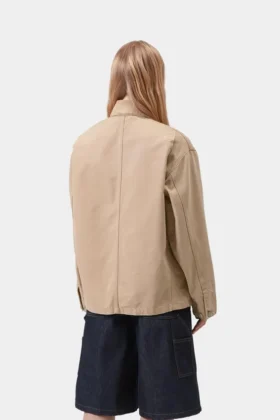 Michigan Coat da donna (primavera) – Tela color pietra