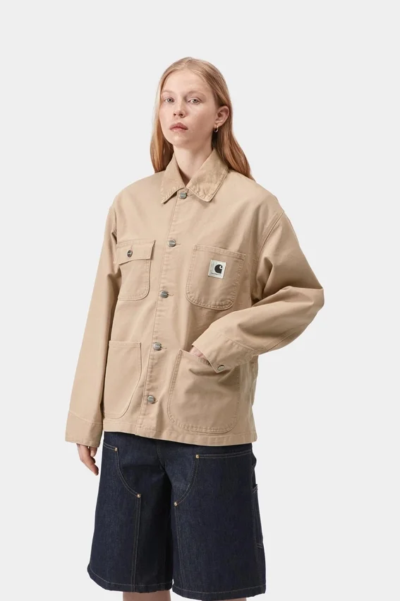 Michigan Coat da donna (primavera) – Tela color pietra Michigan Coat da donna (primavera) – Tela color pietra