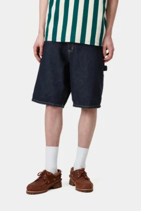 Pantaloncini con rinforzo su un solo ginocchio – Denim