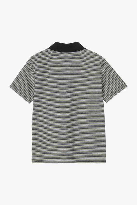 Polo a maniche corte Dion Stripe per donne in pantaloncini Polo a maniche corte Dion Stripe per donne in pantaloncini