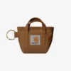 Portachiavi con mini borsa tote con chiusura superiore a zip Portachiavi con mini borsa tote con chiusura superiore a zip