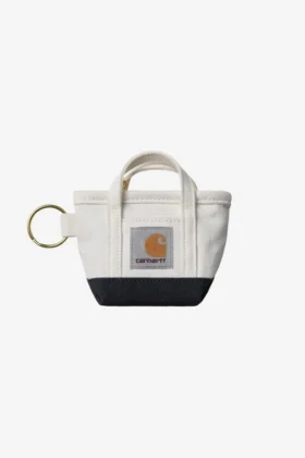 Portachiavi con mini borsa tote con chiusura superiore a zip