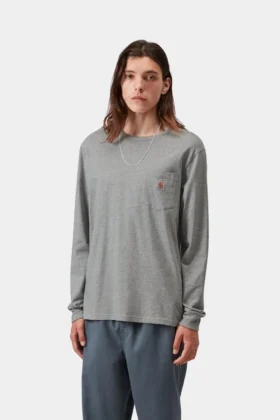 T-Shirt a maniche lunghe con tasca
