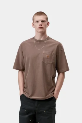 T-Shirt con tasca dal taglio ampio